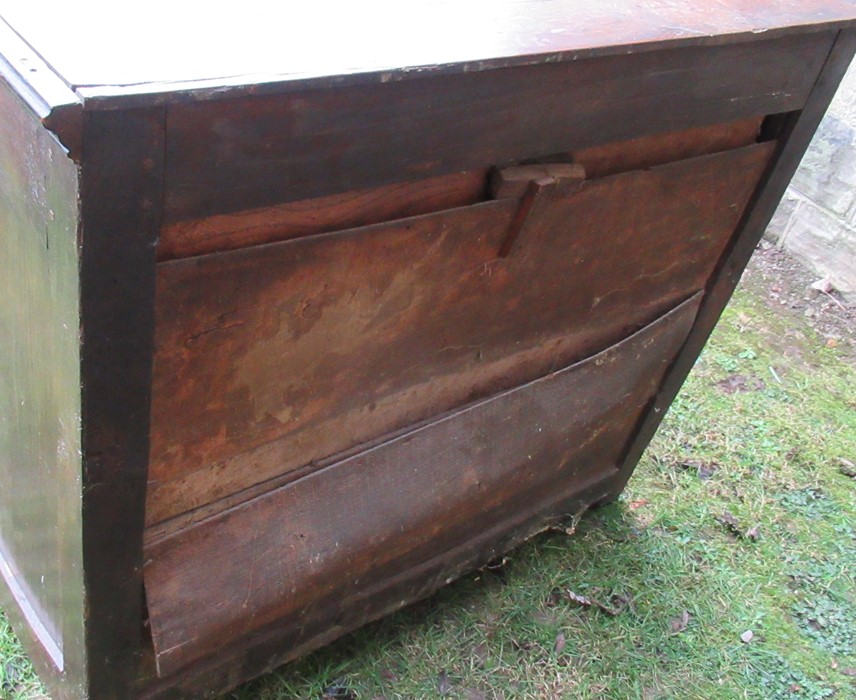 A 17th century style moulded front chest, of two short drawers over three long drawers, width - Image 6 of 6