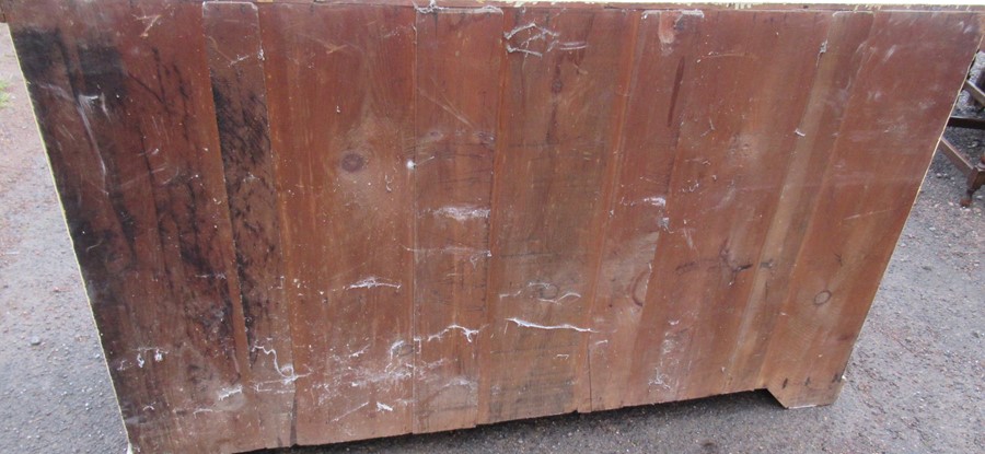 A 19th century painted pine cupboard dresser, having two drawers, with two cupboard doors below, - Image 4 of 4