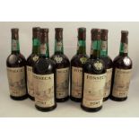 Eight bottles of Fonseca 10 year old port