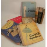 A collection of children's books, to include Babar en Famille, 1938, Le voyage de Babar, 1932,