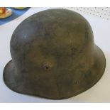 A WW2 German style helmet
