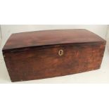 A 19th century rosewood box, of rectangular form, 24ins x 11.5ins x 8.5ins