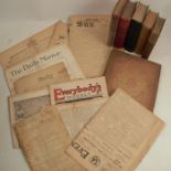 A collection of first edition newspapers, to include The Daily Express, The Daily Mail, The Sun,