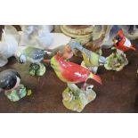 8 bird models, to include Royal Worcester and Beswick examplesCondition Report: Beswick wren chip to