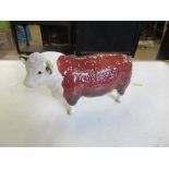 A Beswick model, CH of champions, Hereford bull, boxed