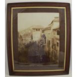 A late 19th century, early 20th century oak framed photograph, Mirador de la Reina, by Abelardo