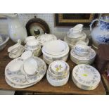 Quantity of Royal Worcester Blue Poppy design tea and dinner ware
