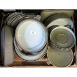 2 boxes of green Denby dinner ware (36433)