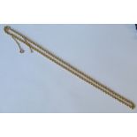 A chain of round belcher links, 5.5cm long, 16g gross