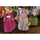 5 Royal Doulton figures, all are in good condition