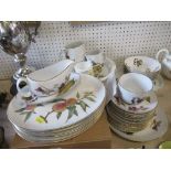 A collection of Royal Worcester Evesham pattern dishes, jugs etc