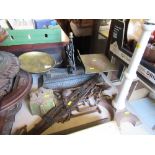 A set of scales, William Farnell & Co, 108 Victoria, Bristol, together with various accessories, af