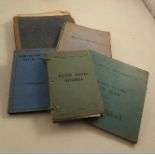 World War 2, RAF Air Cadet (Navigator) training log and notes archive, to include pilot's flying log