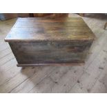 A pitch pine chest