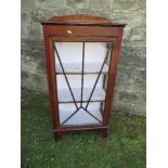 An Edwardian style glazed cabinet, width 23ins