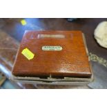 J W Towers & Co Ltd, Widnes, boxed and cased analytical weights