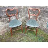 A pair of Victorian bedroom chairs