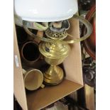 A box to include oil lamp, etc.