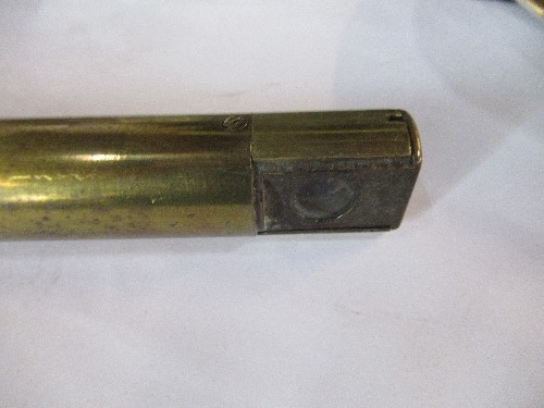 A WW1 British military trench periscope, brass with beech handle, maker marked "R & J Beck Ltd, - Image 4 of 6