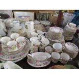 A large collection of Royal Worcester Royal Garden tea and dinner ware