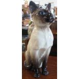 A Beswick fireside model, of a Siamese Cat, height 14ins