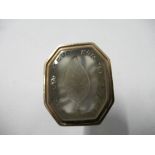 An early 19th century seal fob, the foil backed stone monogrammed - Good condition