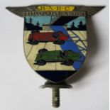 A Brooklands B.A.R.C enamel car badge, marked Spencer London 359