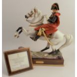 A Royal Worcester limited edition figure, Napoleon, modelled by Bernard Winskill, with plinth and