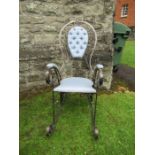 The Peacock Chair - a wrought iron rocking chair by Derek Lloyd FWCB