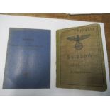 World War II, Kreigsmarine Soldbuch, belonging to Lance Corporal Machinist (Weapons Engineer) Arthur