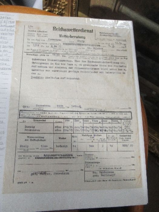 An album containing a World War II ephemera relating to Lt Walter Dilcher, Luftwaffe Battle of - Image 6 of 9