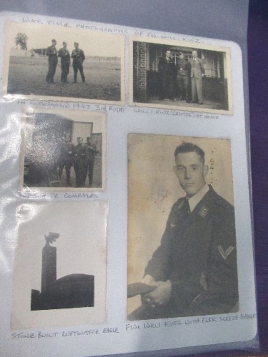 World War II, Luftwaffe ephemera relating to Feldwebel Willi Kinz, prisoner of war captured after - Image 4 of 6