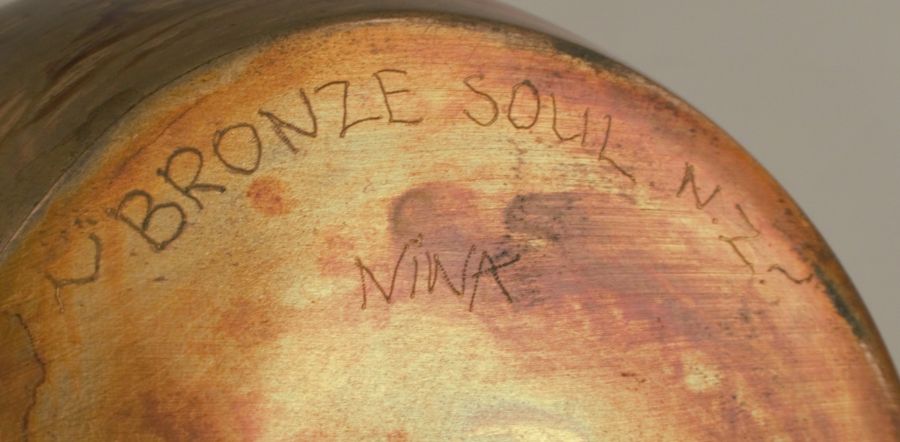 Nina, a bronze bowl, Bronze Soul N.Z., diameter 8ins - Image 2 of 2