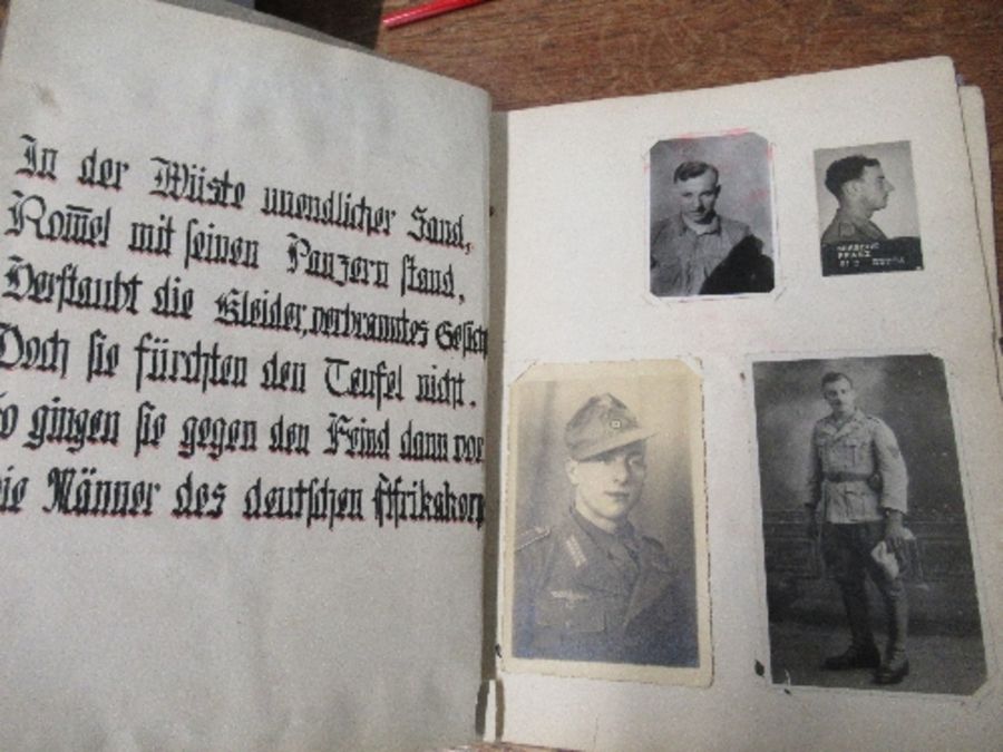 World War II, Afrika 1942 - 1943, a personal scrap book to include photographs, cuttings and - Image 3 of 6