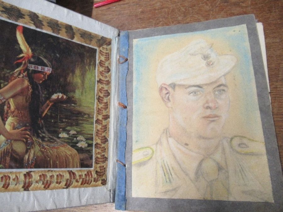 World War II, Afrika 1942 - 1943, a personal scrap book to include photographs, cuttings and - Image 2 of 6