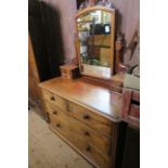 A 19th mahogany dressing table