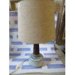 A Cornish style table lamp