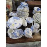 A collection of Royal Worcester Blue Dragon pattern china