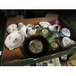 A box of china to include Limoges and Aynsley