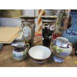 A collection of Noritake ware, to include vases, jug and bowl