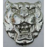 A moulded plastic Jaguar Car logo wall plaque, height 13ins