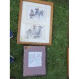 E H Hargrave*, two colour studies of musicians at Upton Jazz Festival (*see artist info on lot