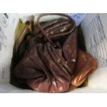 A box of leather bags