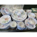 A box of Shelley tea and dinner ware