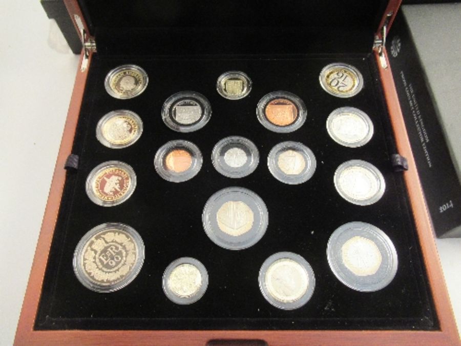 2012, 2013, 2014, 2015 and 2016 Royal Mint boxed premium proof collection coin sets, together with a - Image 3 of 5