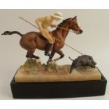 A Royal Worcester figure, Hog Hunter, modelled by Doris Lindner, model number 3164, height including