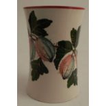 An early 20th century Wemyss Ware small waisted beaker vase, decorated with gooseberries, and having