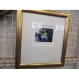 Rolf Harris, limited edition print, 430/495, jockey, Heading to the Start, 5ins x 6.5ins (D)