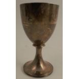 A Georgian silver goblet, London 1800, weight 7oz - Dirty but in good condition