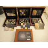 2011, 2010, 2009, UK proof coin sets, a 2008 UK executive proof coin set, and a 2008 Emblems of